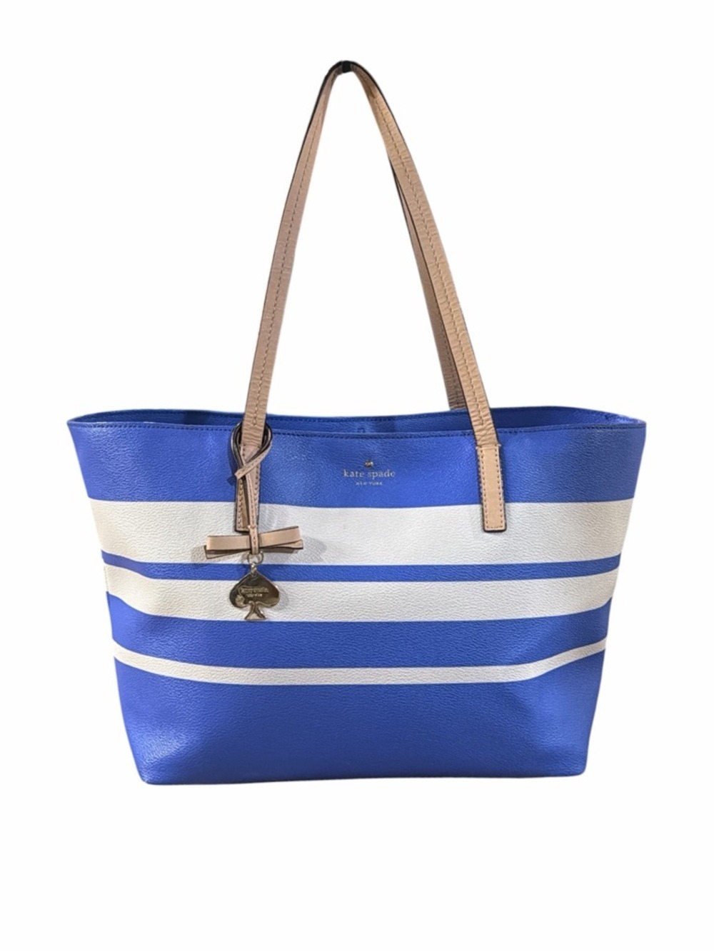Authentic Kate Spade New York Striped PVC Hawthorne Lane Ryan Tote Bag